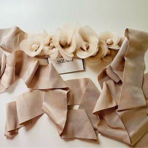 Vera Wang White Blush Bridal Belt